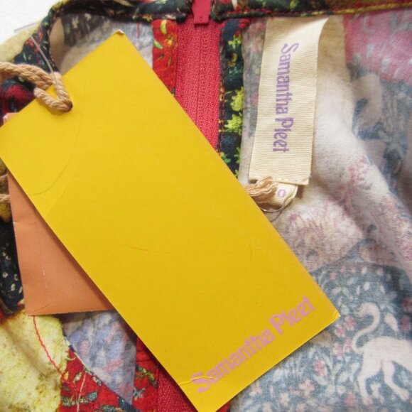 NWT Samantha Pleet Rosemary Maxi in Unicorn Midnight Tapestry Print Dress 10 - Picture 4 of 13